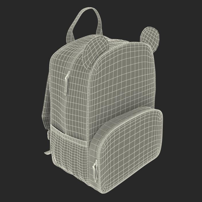 3D Kid Backpack Panda model