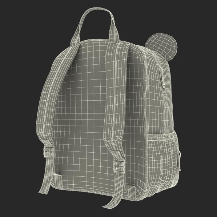 3D Kid Backpack Panda model