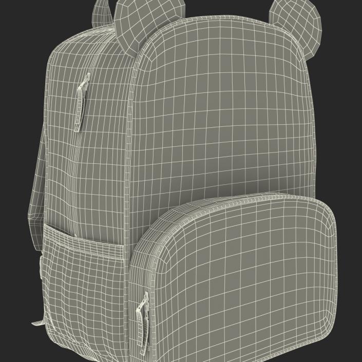 3D Kid Backpack Panda model