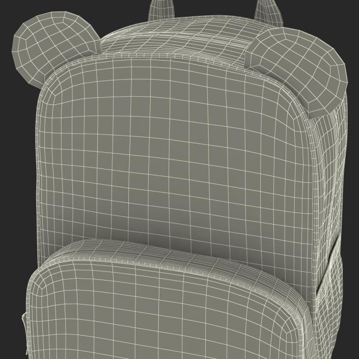 3D Kid Backpack Panda model