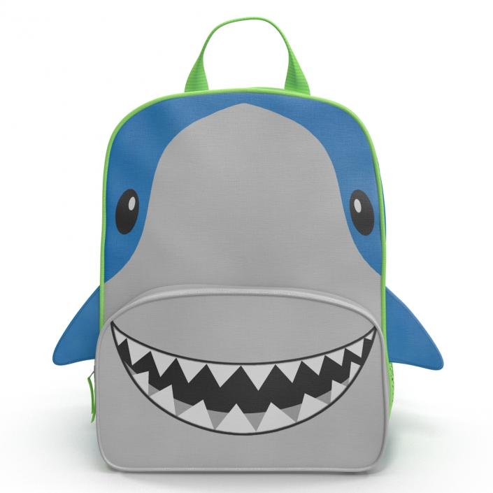 3D Kid Backpack Shark model