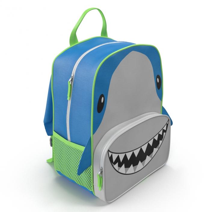 3D Kid Backpack Shark model