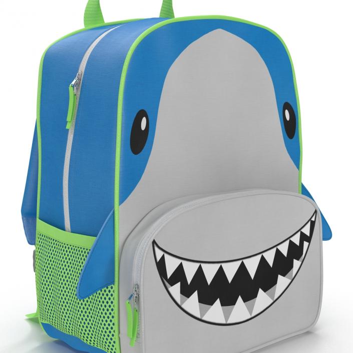 3D Kid Backpack Shark model