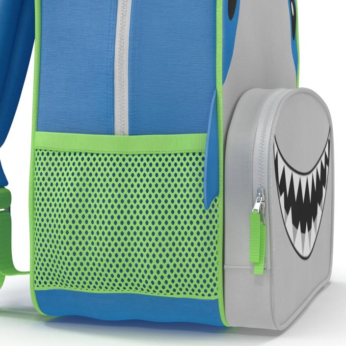 3D Kid Backpack Shark model