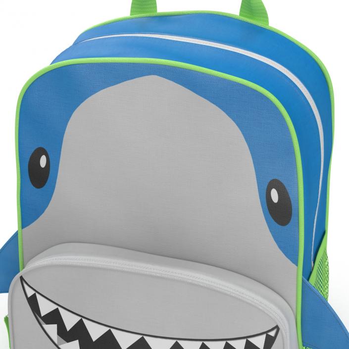 3D Kid Backpack Shark model