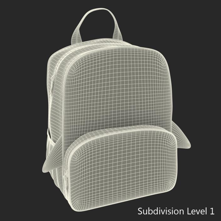 3D Kid Backpack Shark model