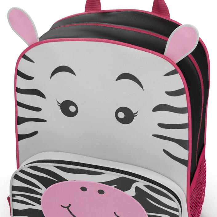 3D Kid Backpack Zebra model