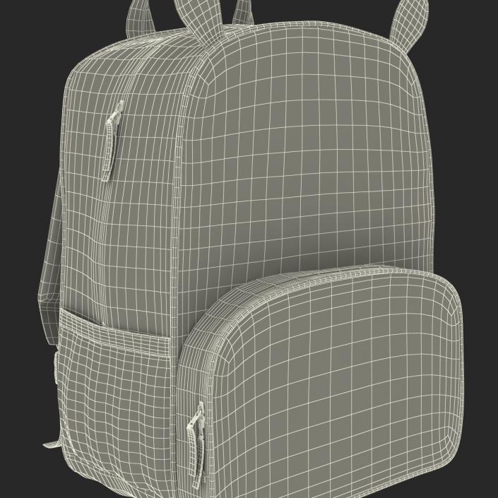 3D Kid Backpack Zebra model