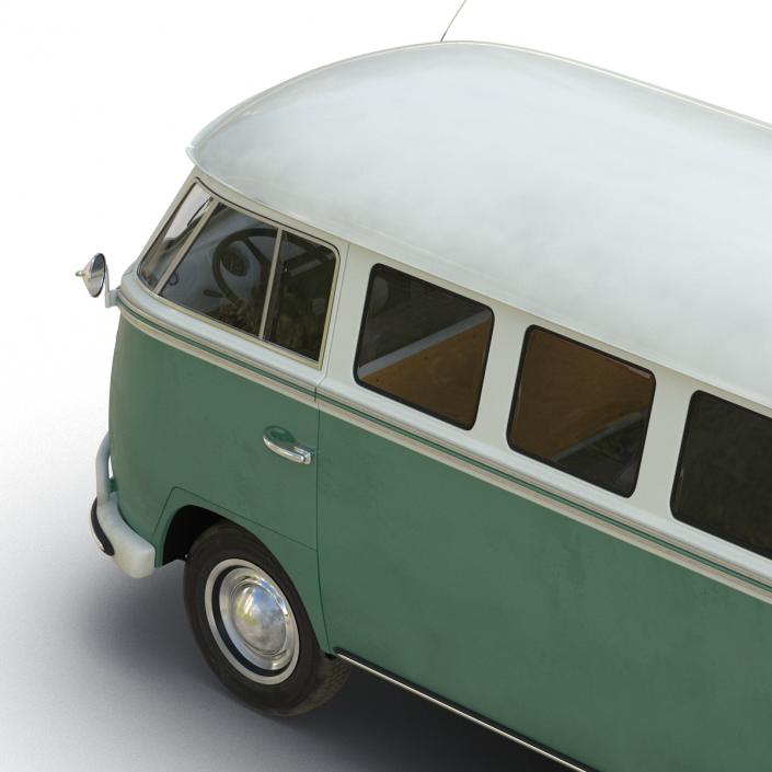 3D Volkswagen Type 2 Green model