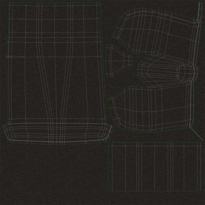 3D Volkswagen Type 2 Green model