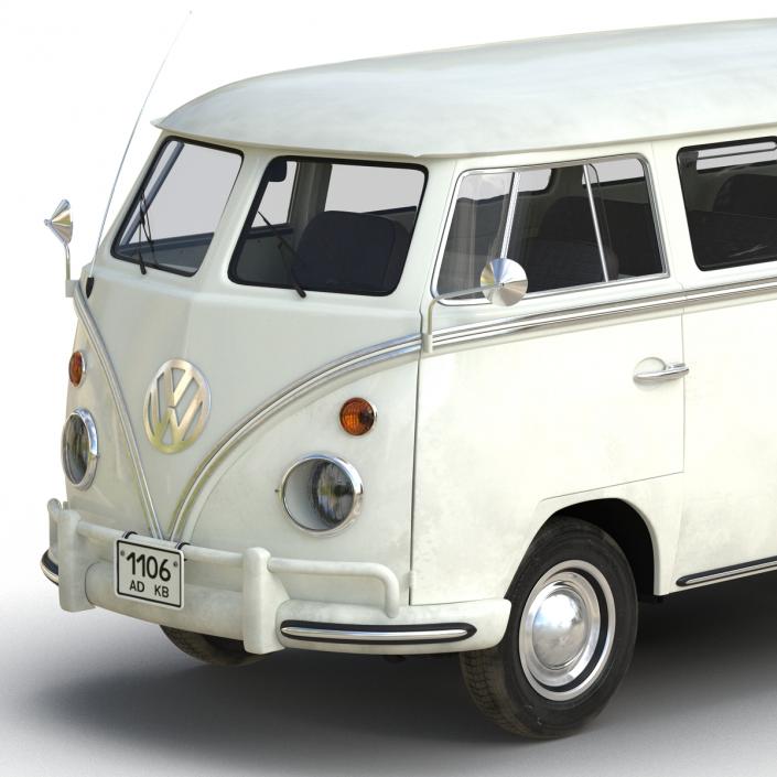 3D Volkswagen Type 2 White model