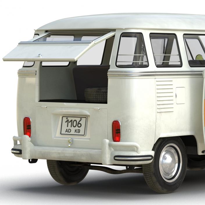 3D Volkswagen Type 2 White model