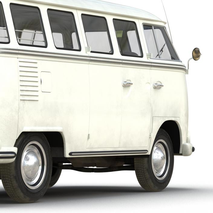 3D Volkswagen Type 2 White model