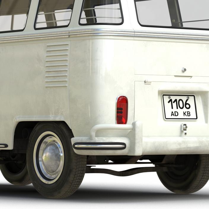 3D Volkswagen Type 2 White model