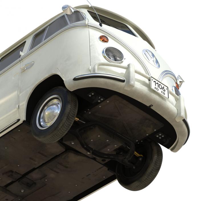 3D Volkswagen Type 2 White model