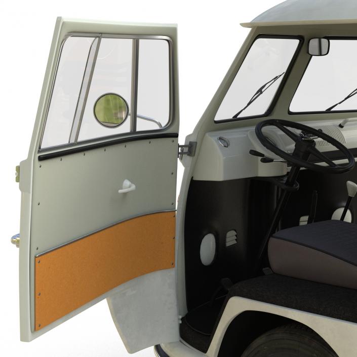 3D Volkswagen Type 2 White model