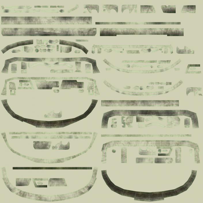 3D Volkswagen Type 2 White model