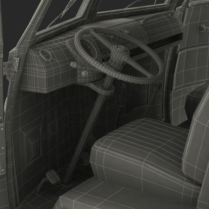 3D Volkswagen Type 2 White model