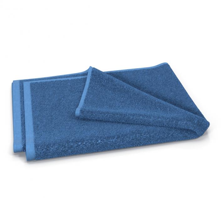 3D Towel 4 Blue with Fur