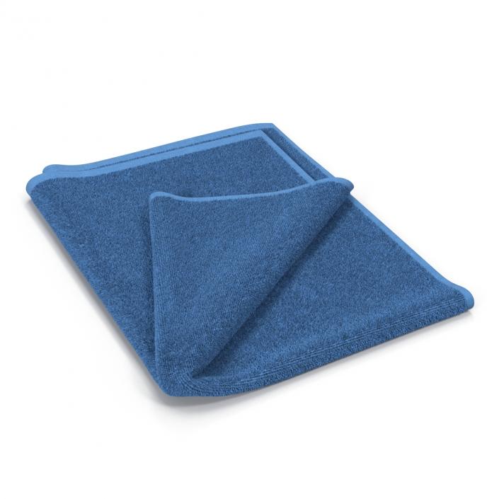 3D Towel 4 Blue with Fur