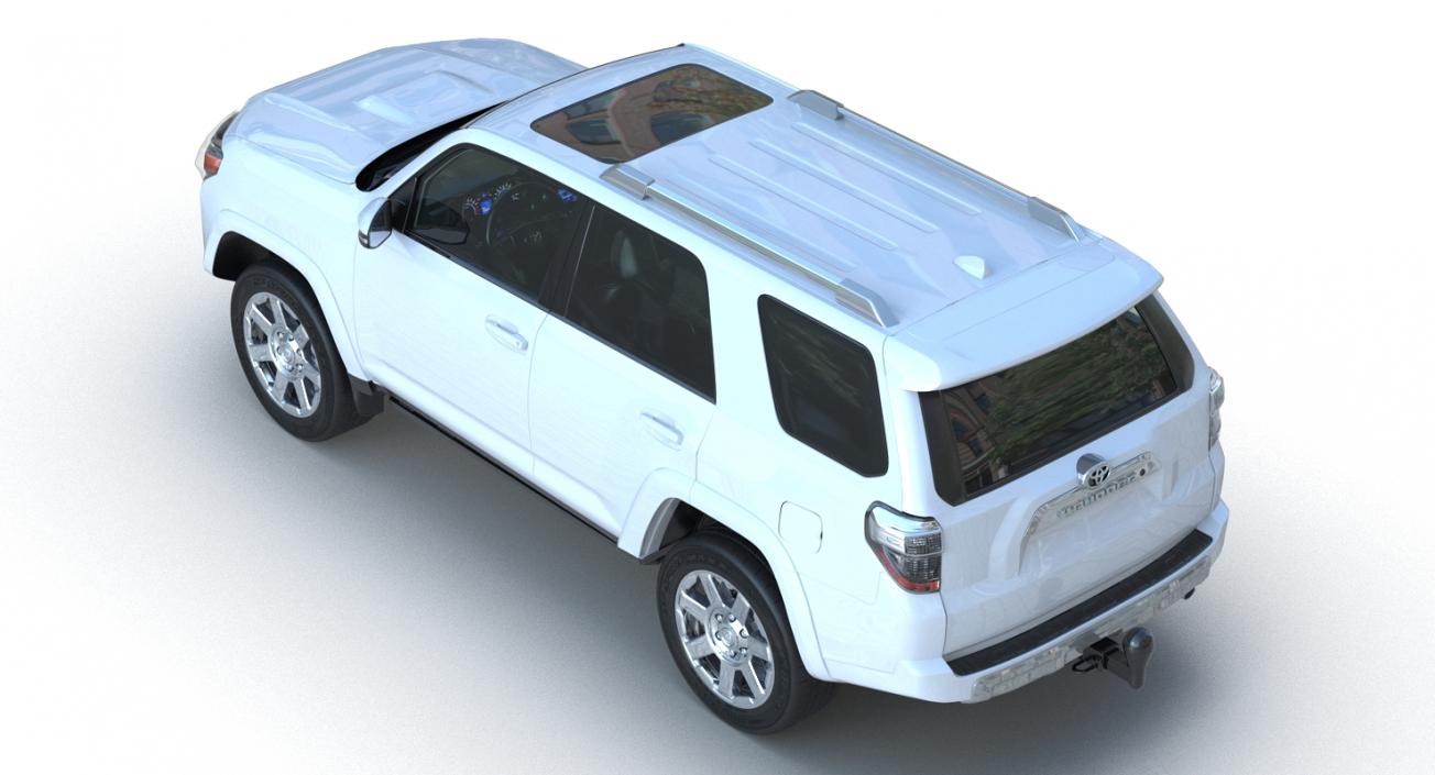 3D Toyota 4Runner and Hobby Caravan Prestige Rigged model