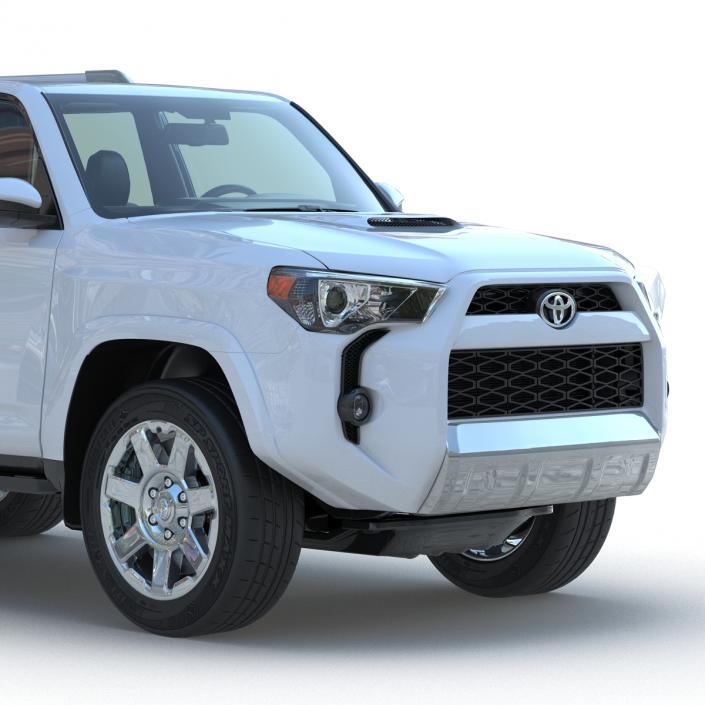 3D Toyota 4Runner and Hobby Caravan Prestige Rigged model