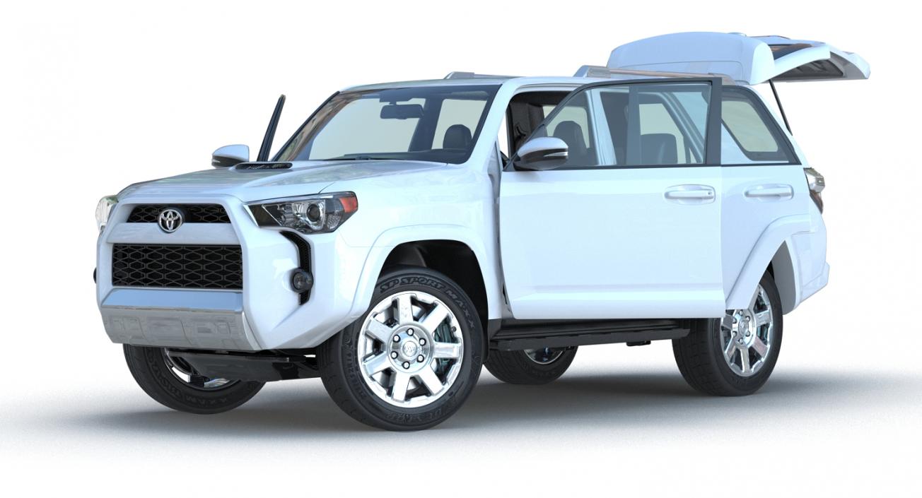 3D Toyota 4Runner and Hobby Caravan Prestige