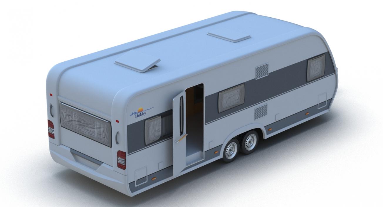 3D Toyota 4Runner and Hobby Caravan Prestige