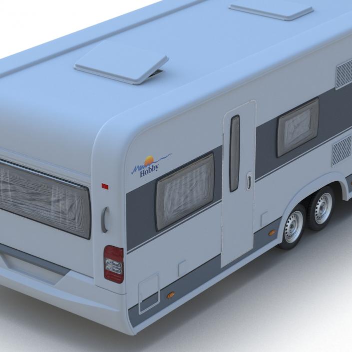 3D Toyota 4Runner and Hobby Caravan Prestige