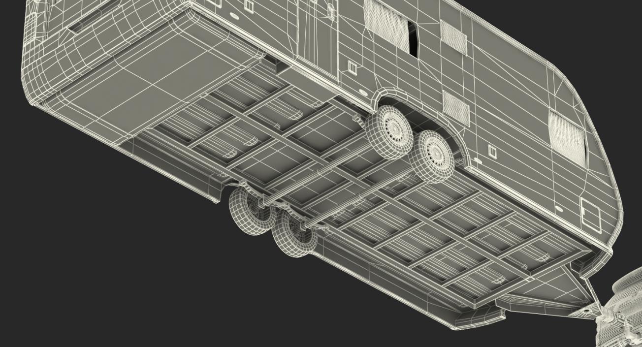 3D Toyota 4Runner and Hobby Caravan Prestige