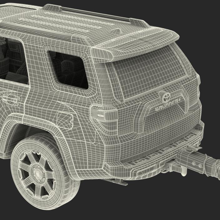 3D Toyota 4Runner and Hobby Caravan Prestige