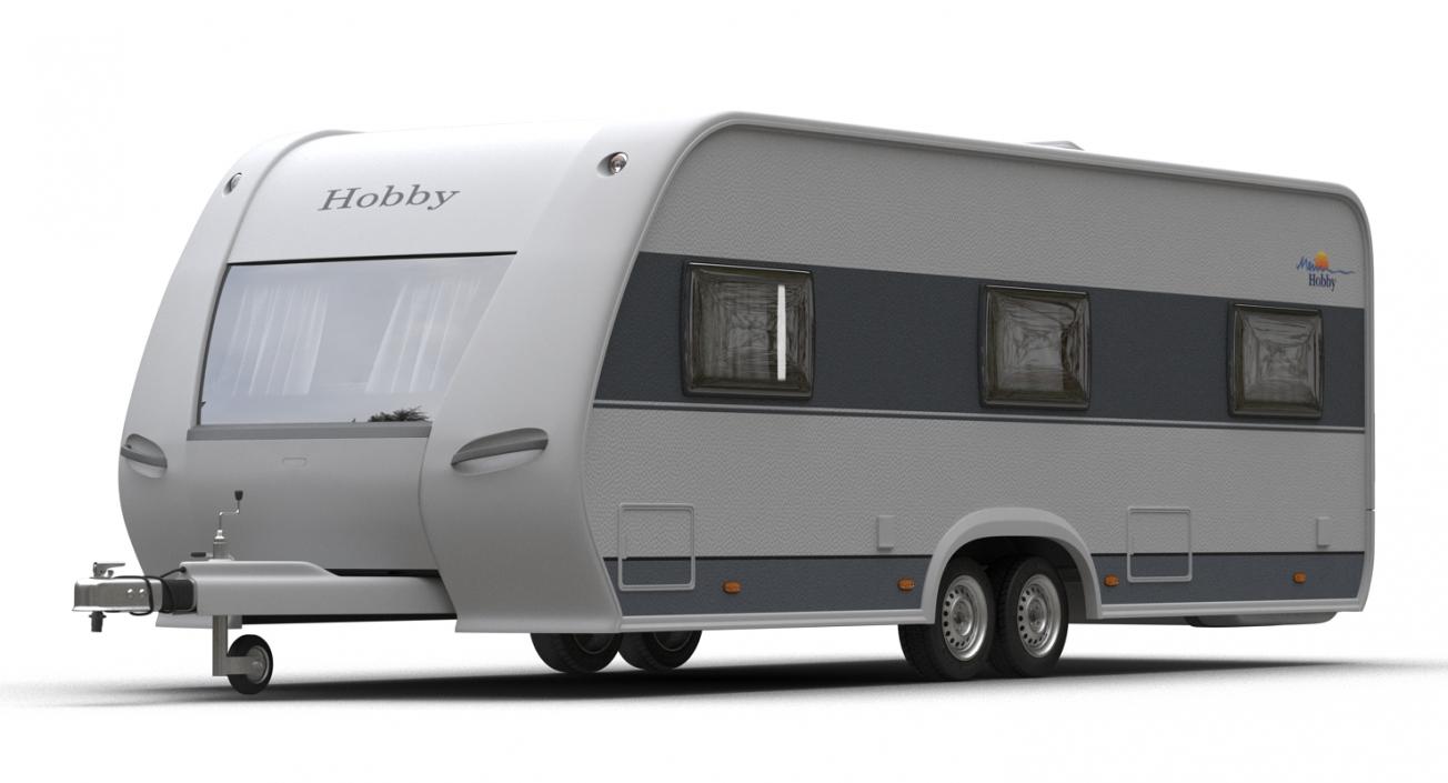 Hobby Caravan Prestige Rigged 3D model