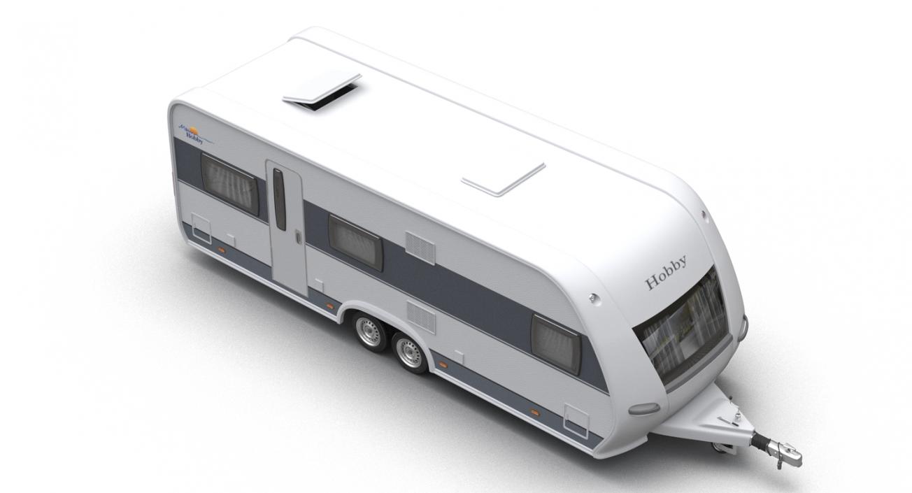 Hobby Caravan Prestige Rigged 3D model