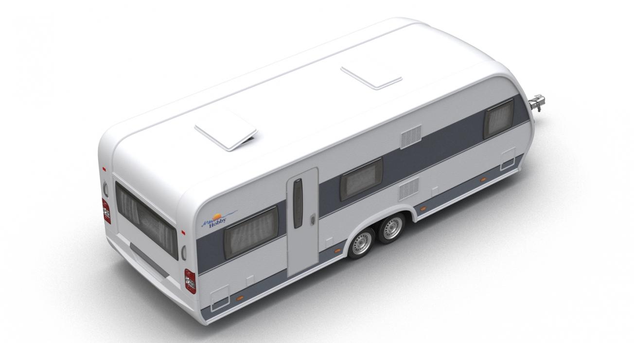 Hobby Caravan Prestige Rigged 3D model