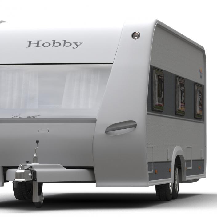 Hobby Caravan Prestige Rigged 3D model