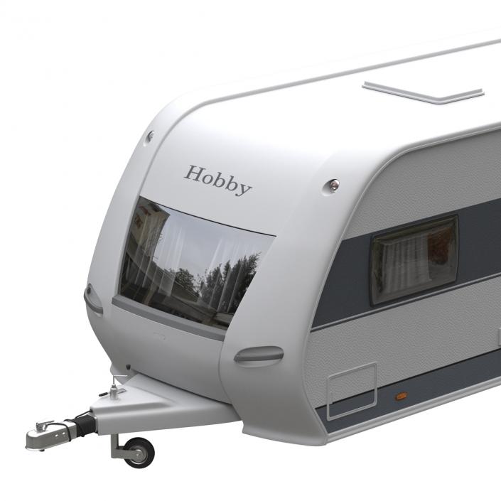 Hobby Caravan Prestige Rigged 3D model