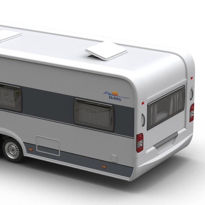 Hobby Caravan Prestige Rigged 3D model