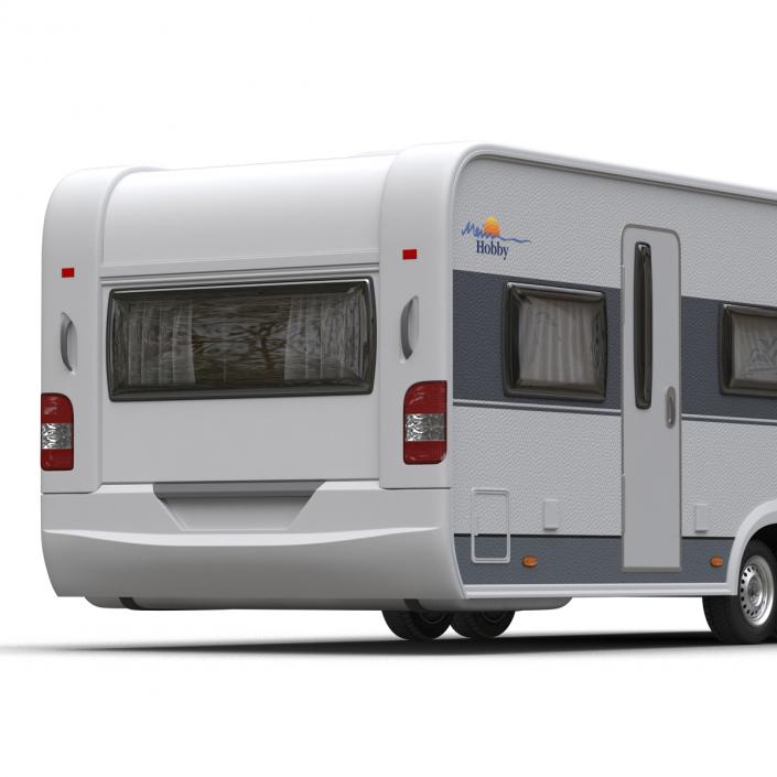 Hobby Caravan Prestige Rigged 3D model