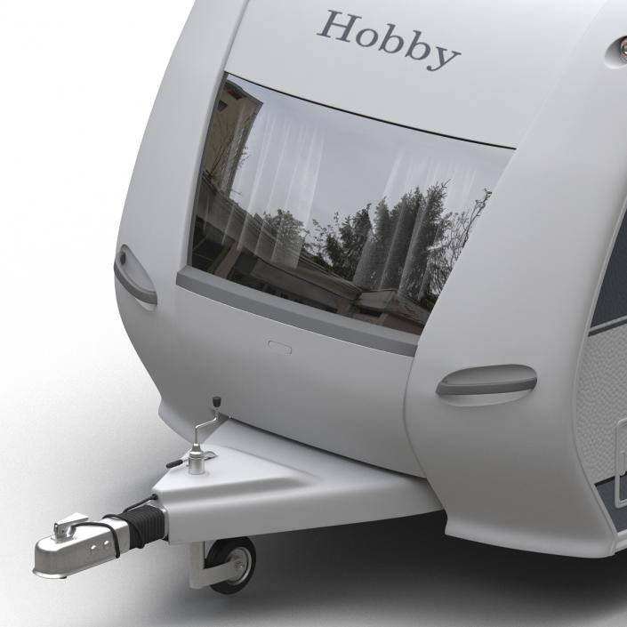 Hobby Caravan Prestige Rigged 3D model