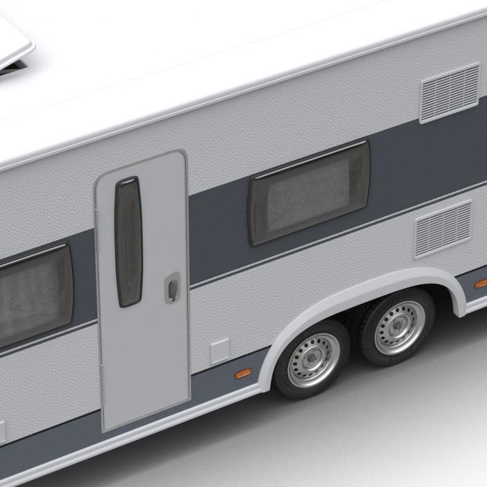 Hobby Caravan Prestige Rigged 3D model