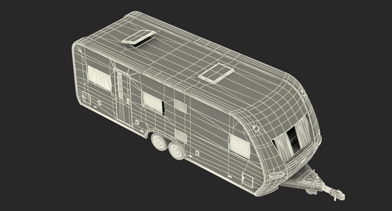 Hobby Caravan Prestige Rigged 3D model