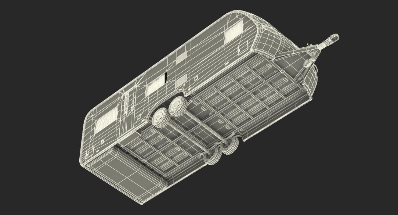 Hobby Caravan Prestige Rigged 3D model