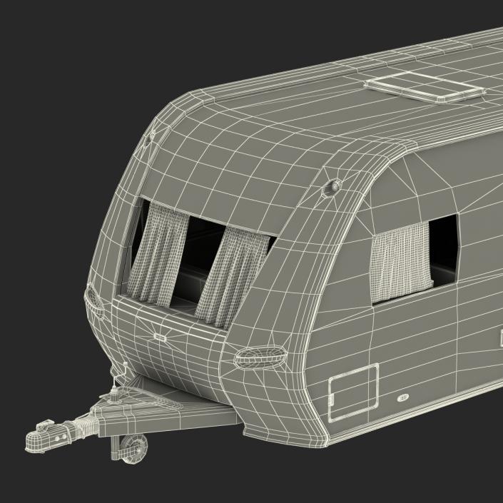 Hobby Caravan Prestige Rigged 3D model