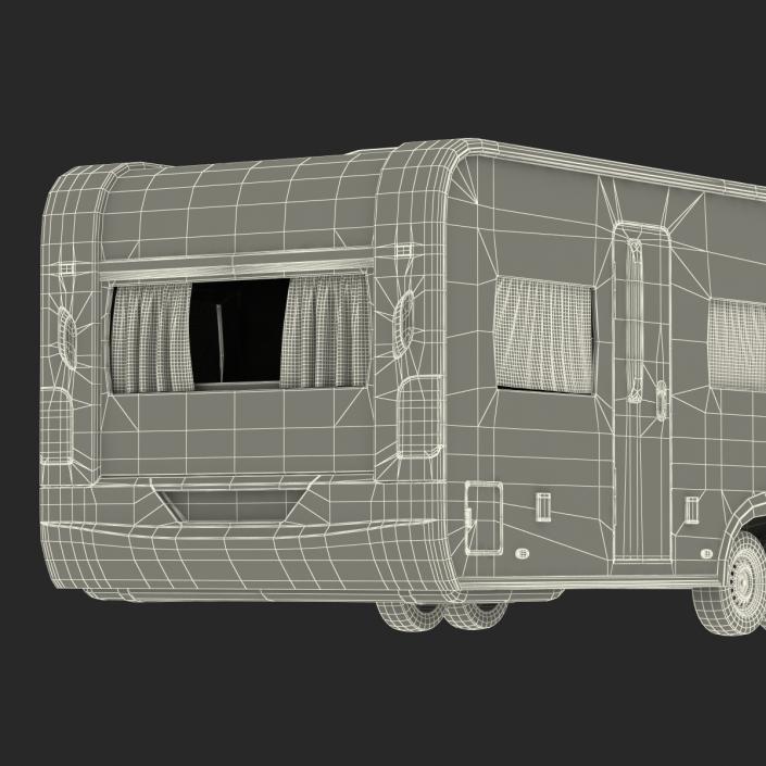 Hobby Caravan Prestige Rigged 3D model