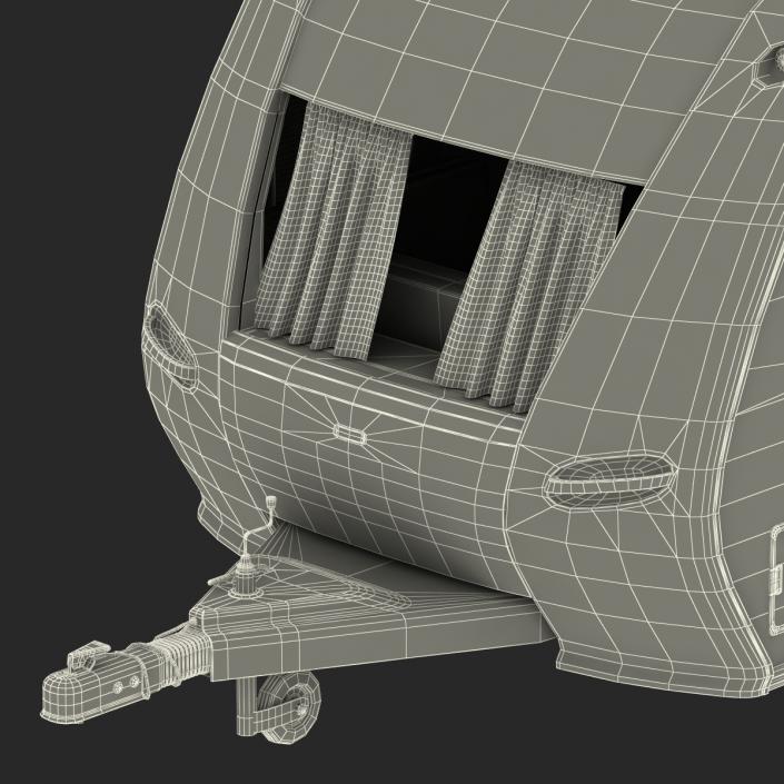 Hobby Caravan Prestige Rigged 3D model