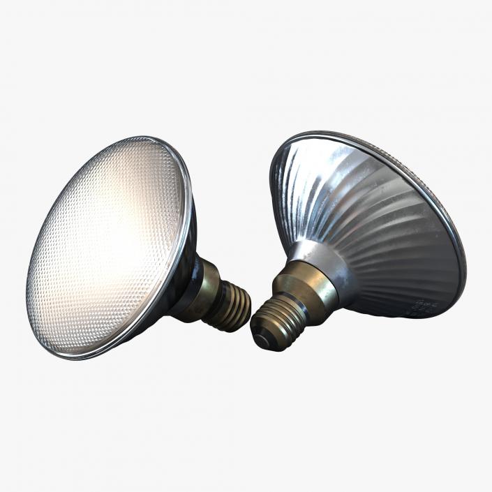 Halogen Flood Light Bulb 3D model