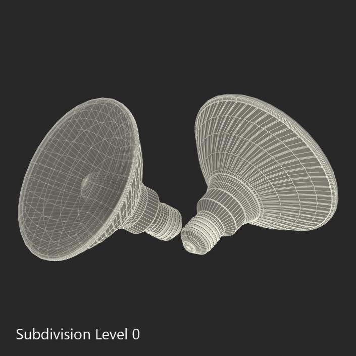 Halogen Flood Light Bulb 3D model