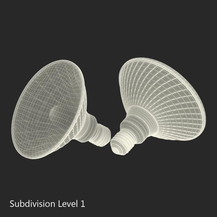 Halogen Flood Light Bulb 3D model