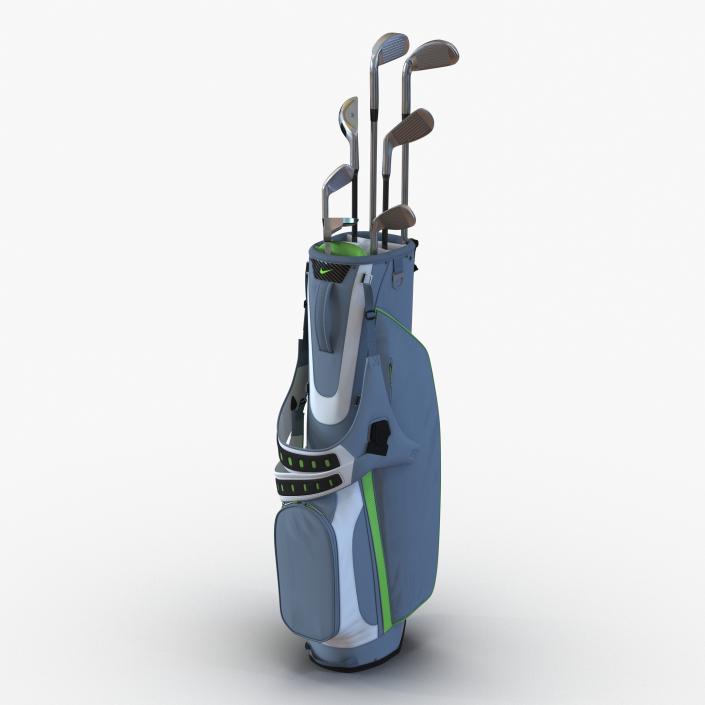 Golf Bag Nike with Clubs 3D model