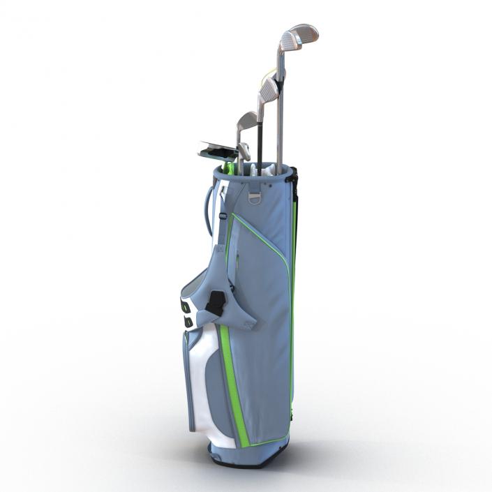 Golf Bag Nike with Clubs 3D model